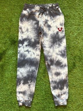 True Religion Youth XL Navy Blue Tie Dye Jogger Sweatpants